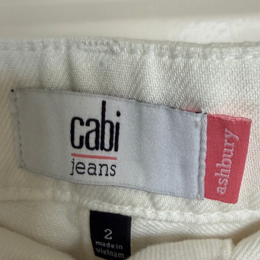 CAbi Women's Cream Flare Jeans - Picture 2 of 3
